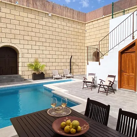 度假居 Casa America- Private Heated Pool- Sun & Solarium Experience Fasnia